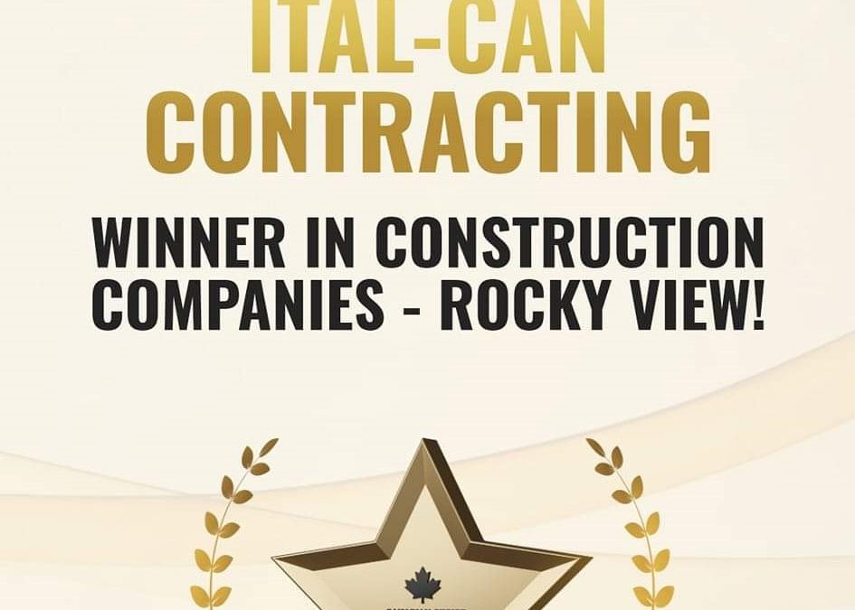 Ital-Can Contracting Wins Canadian Award